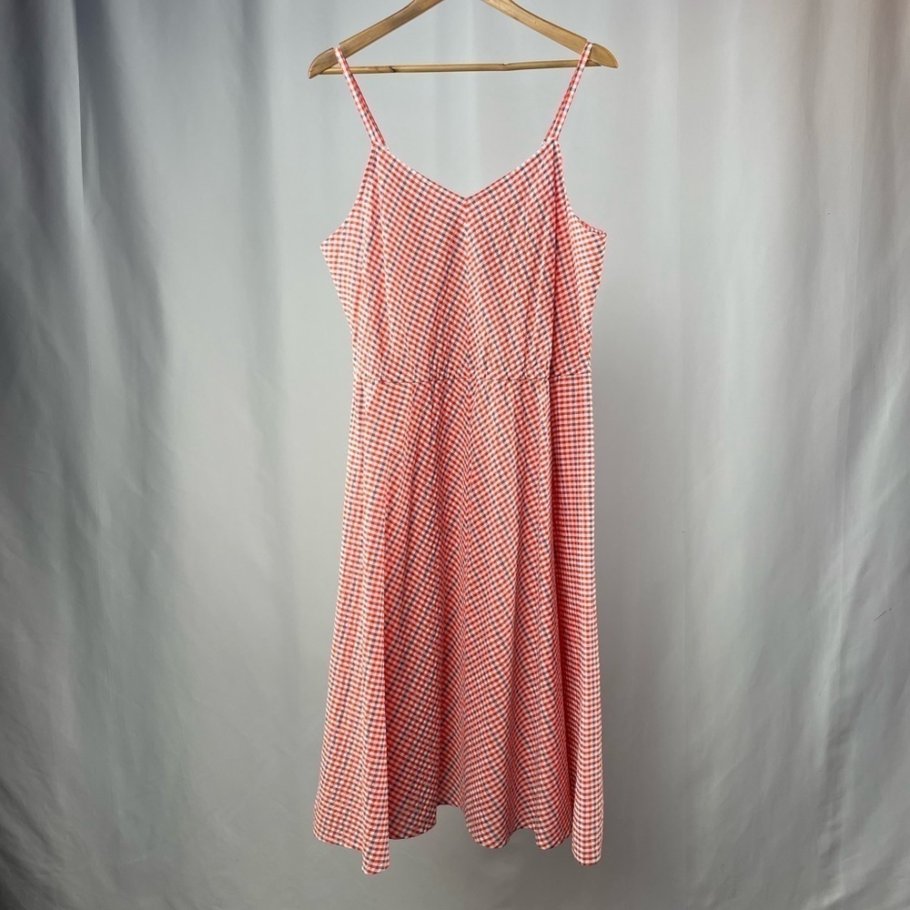 NWT L.L. Bean Signature Strappy Midi Dress in Rustic Orange Size 16